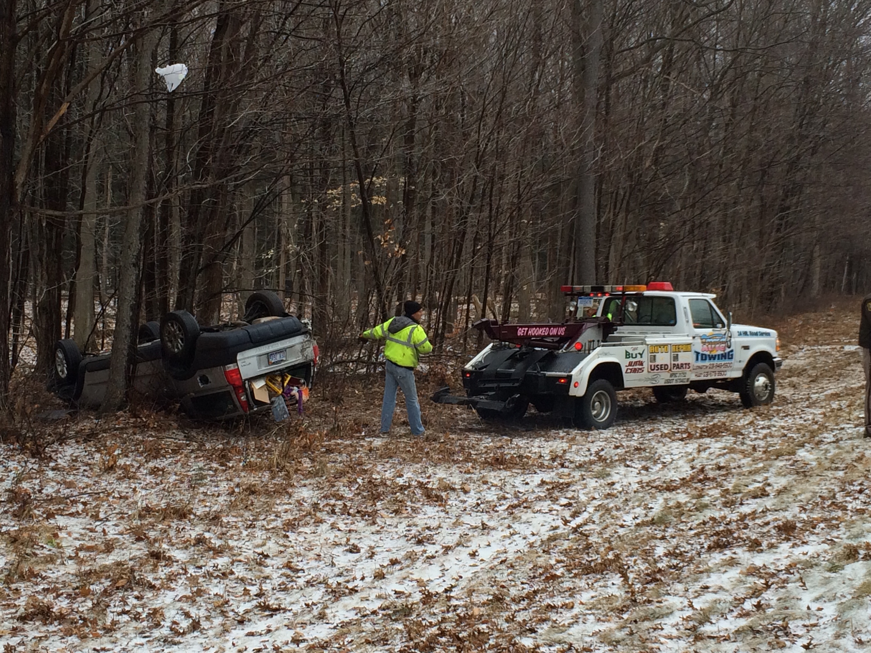 Minor injuries in rollover