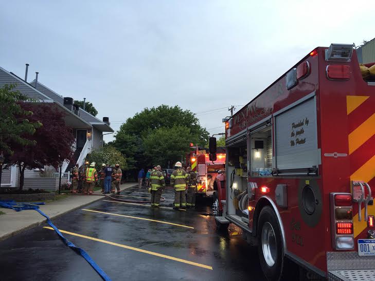 Residents evacuate condo due to fire
