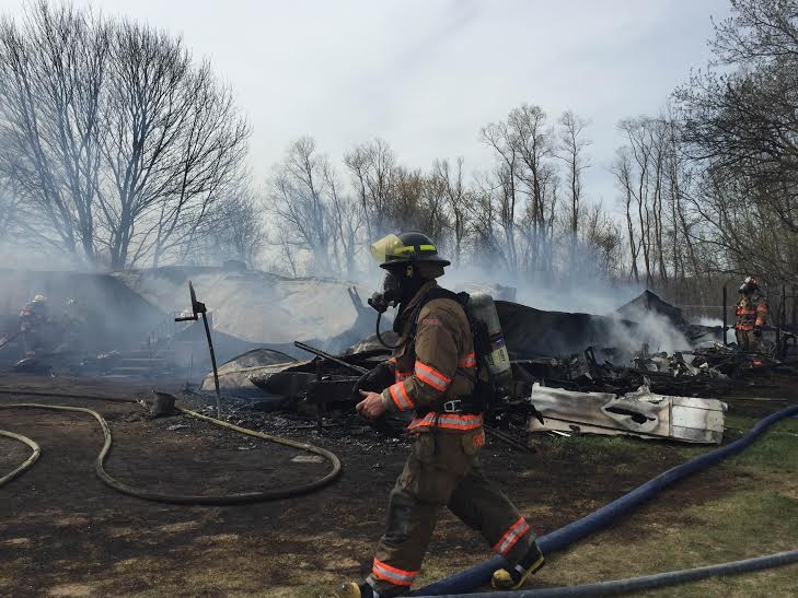 2 trailers destroyed, 3 cats die in fire.