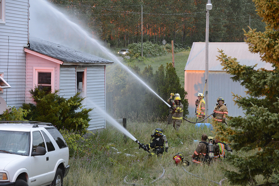3 departments fight Hart Township house fire.