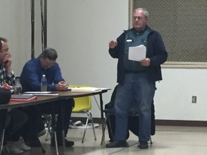 Walkerville Fire Department Administrator Jerry Frick at a fire authority meeting last February. OCP file photo