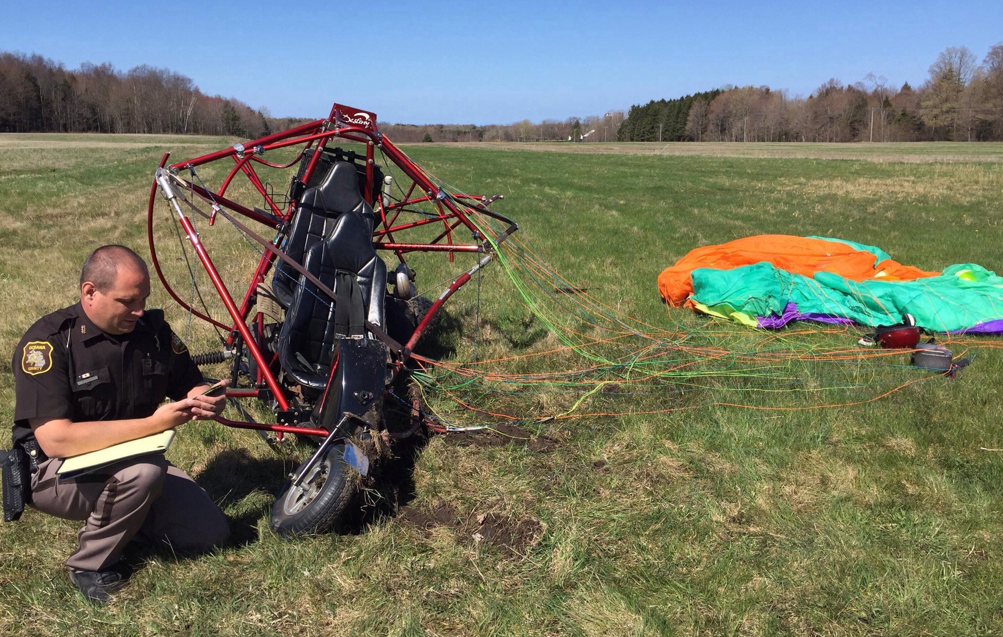 Rothbury man dies following paraglider crash.