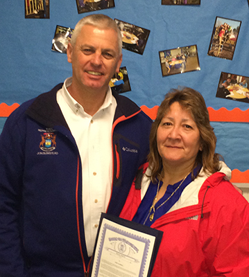 Shelby school employee saves student’s life, earns state award